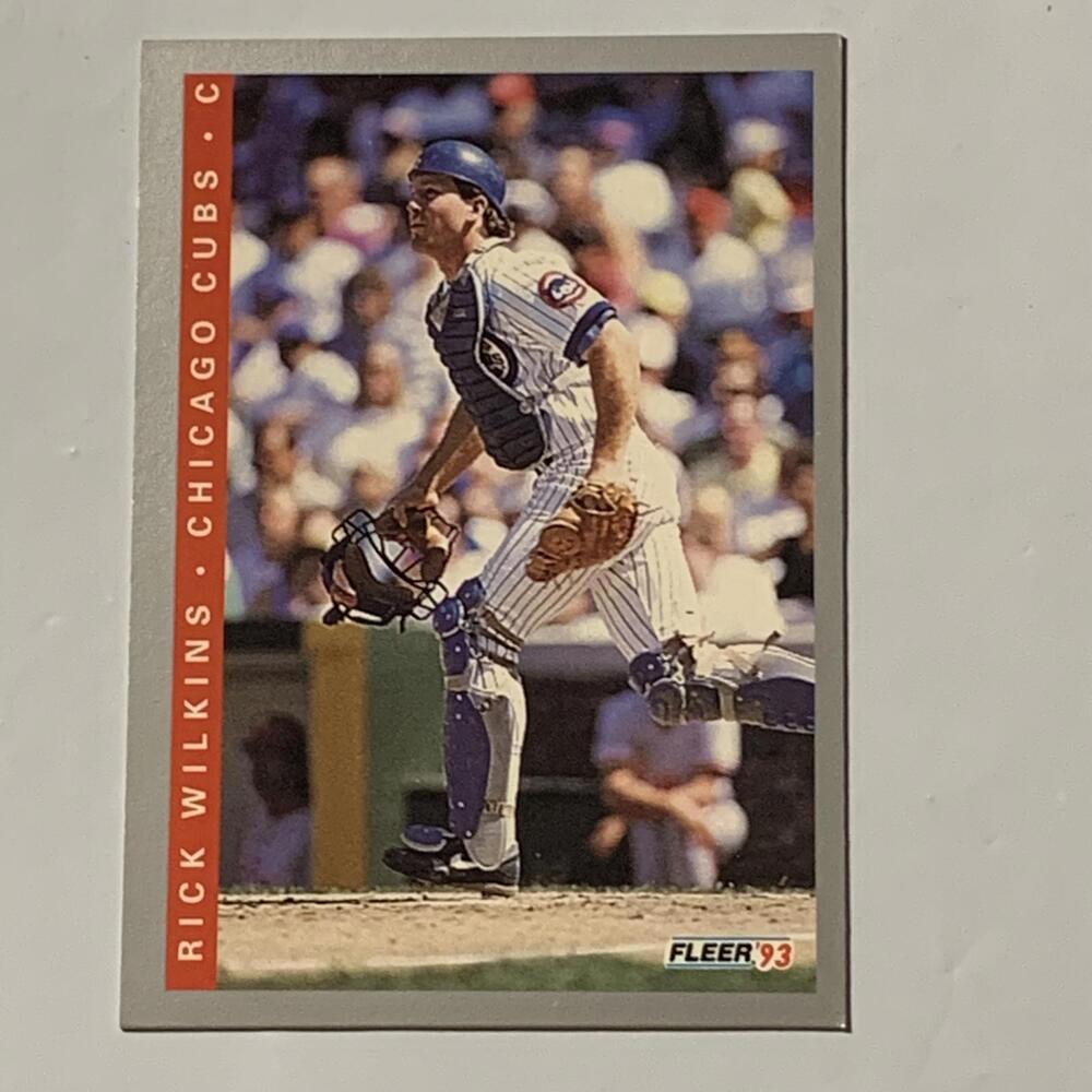 1993‎ Fleer Rick Wilkins Chicago Cubs Baseball Card #28